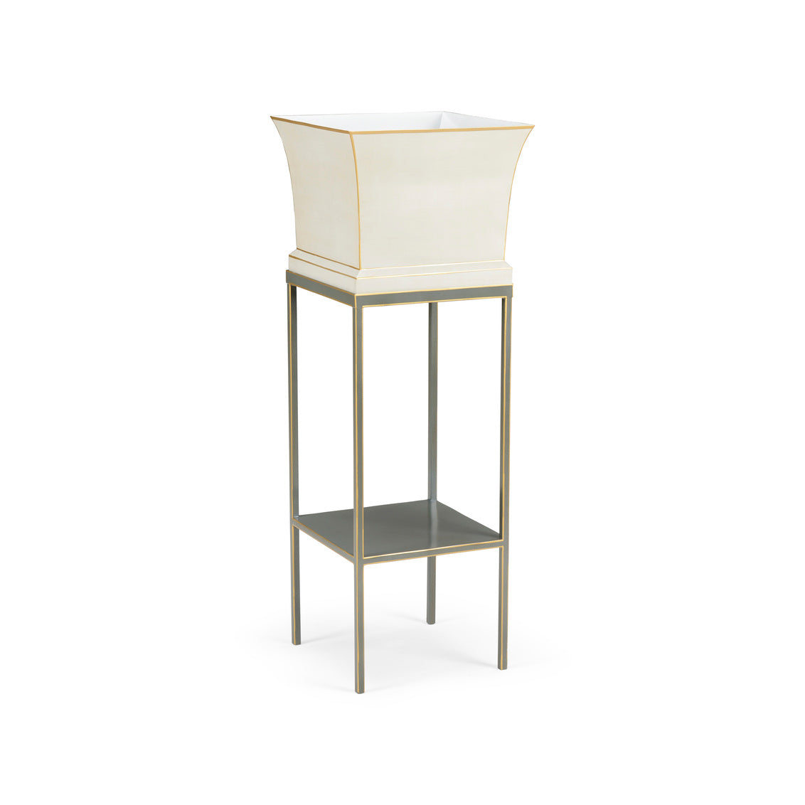 Morrow Tole Planter - Gray