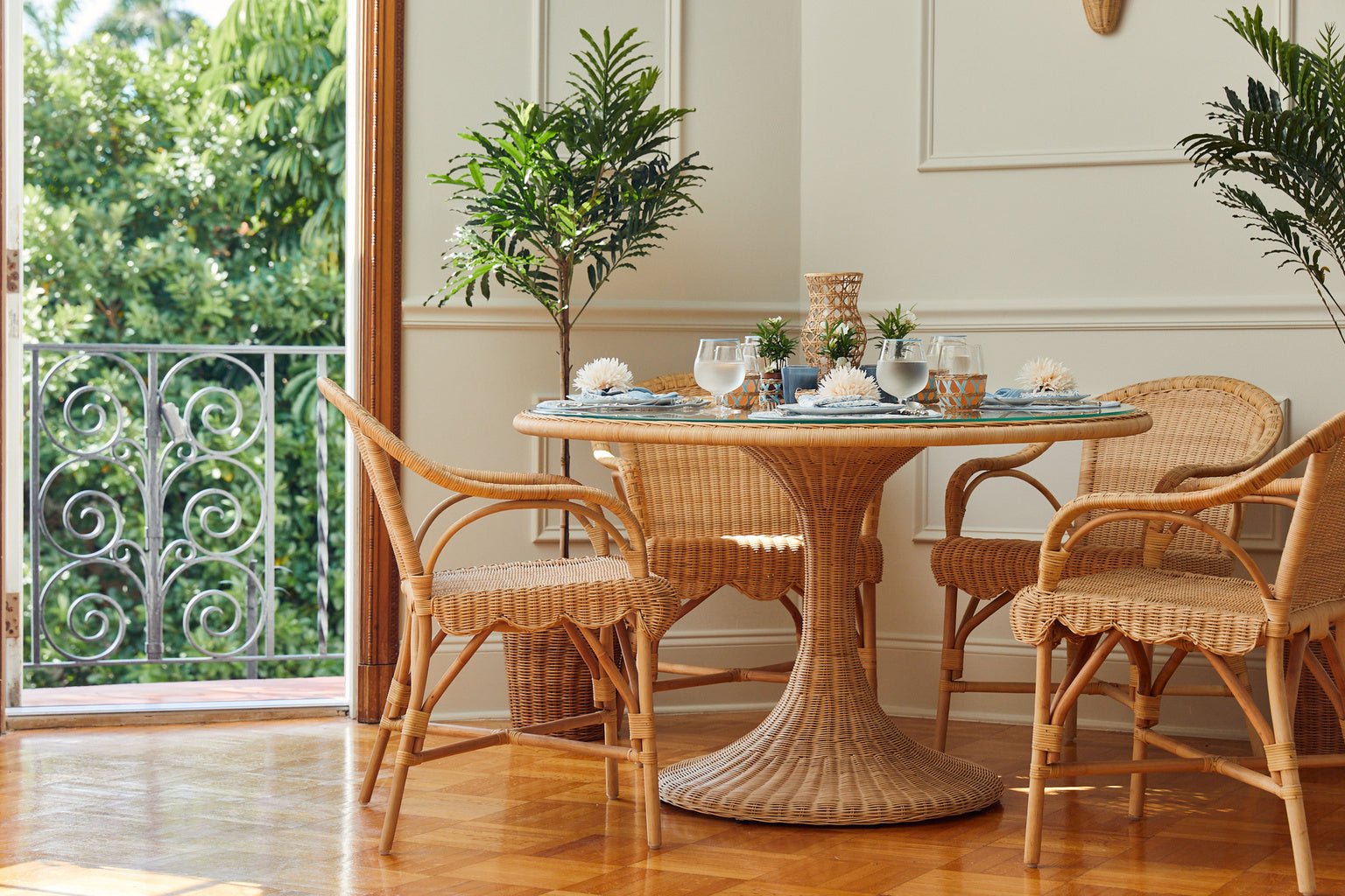 Hope Hill Chair in Natural / Rattan - Chelsea House