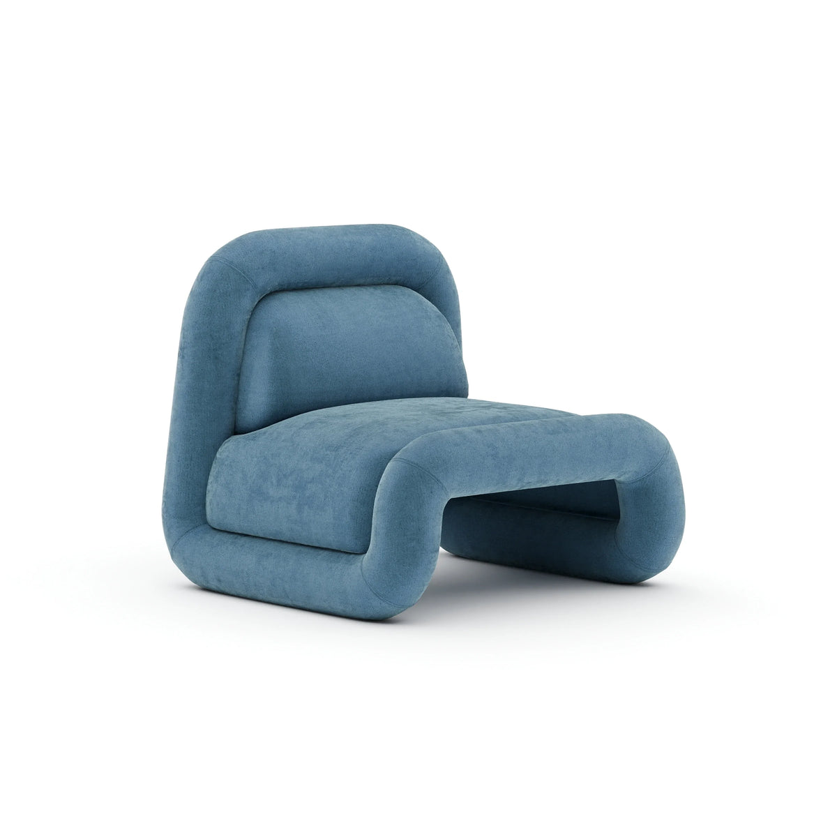Bold Accent Chair - Azure