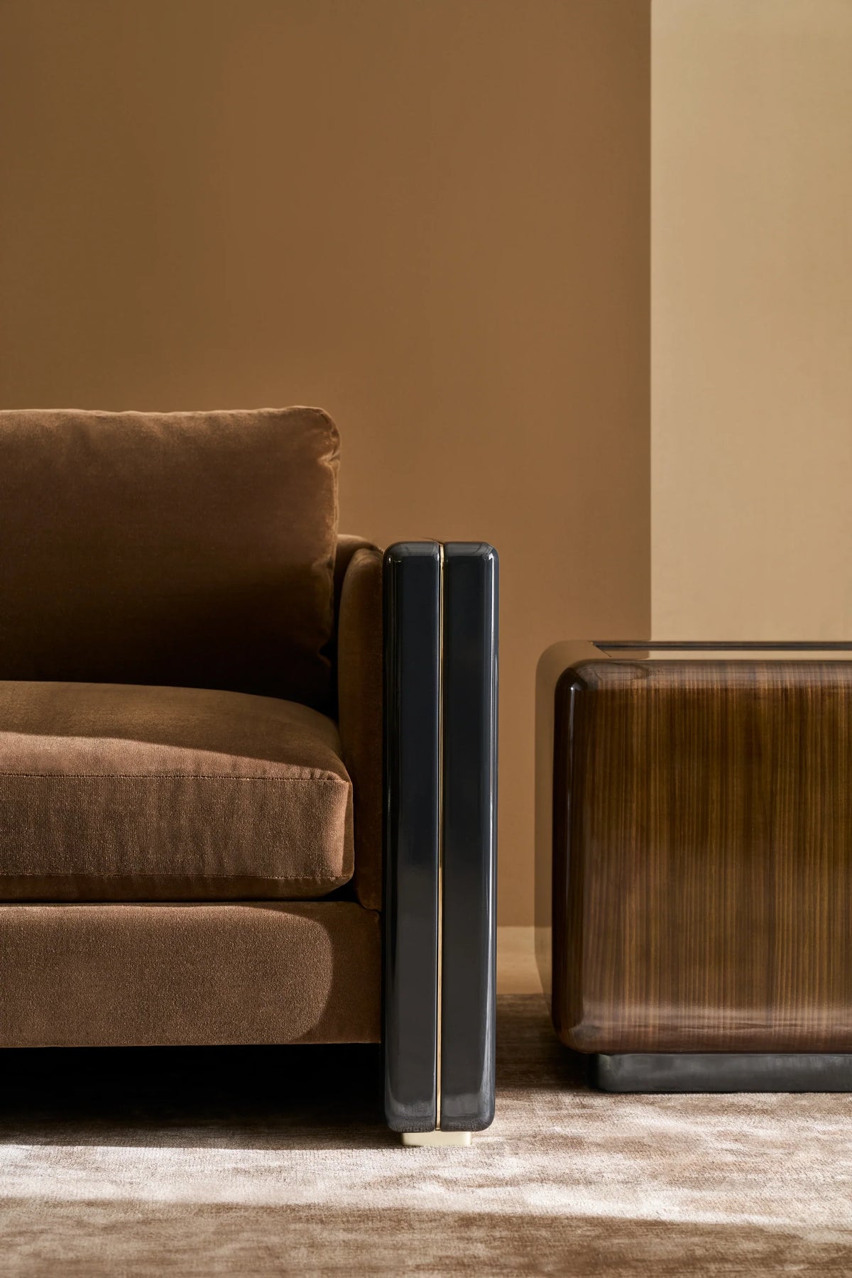 Gelee Square Accent Table - Caramello