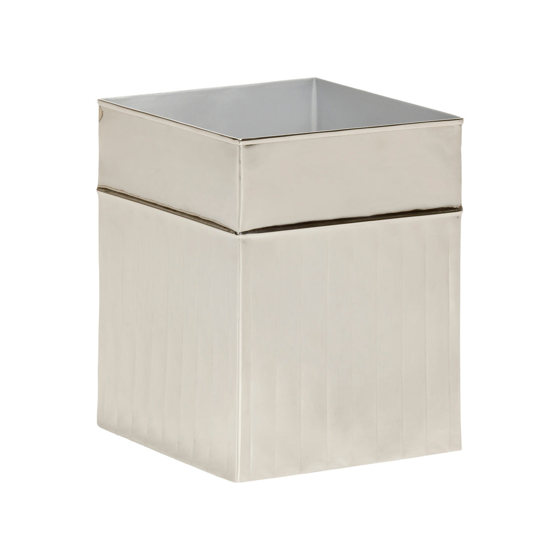 Wallace Wastebasket - Nickel