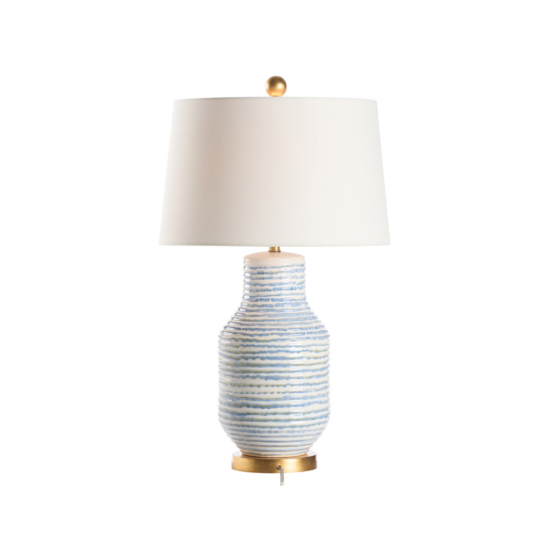 Lydia Lamp - Blue/White