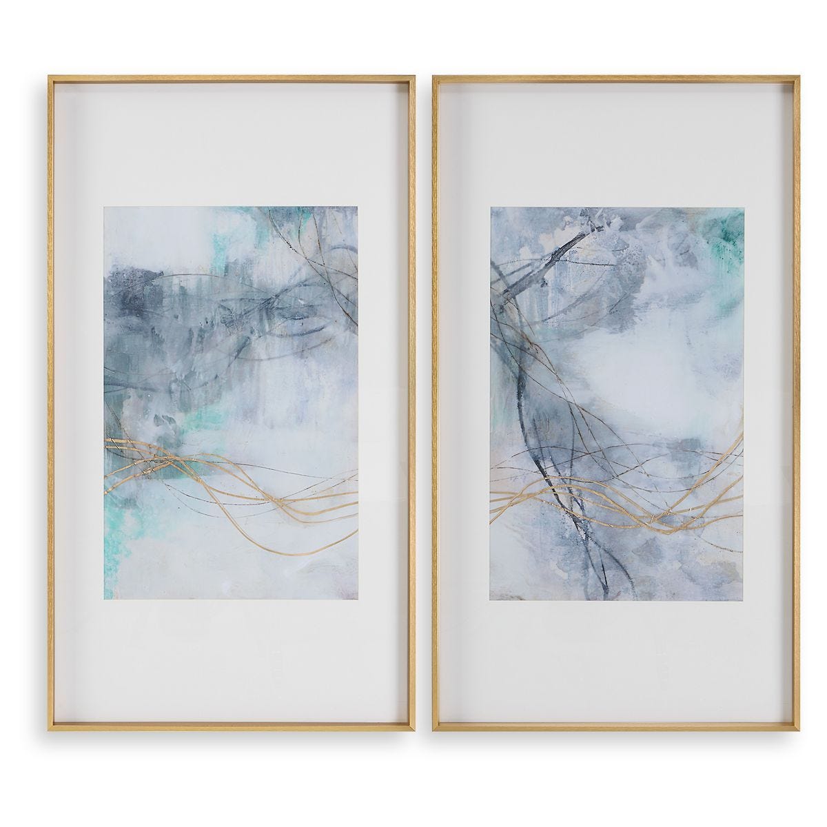 Undulating Oro Framed Prints, S/2 – Art by Uttermost | Sutter & Vale
