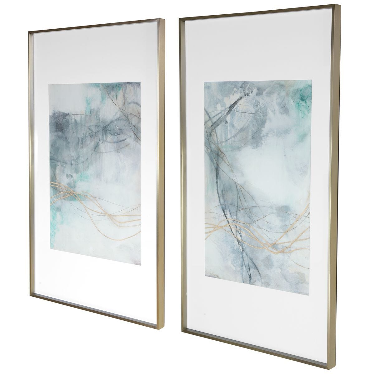 Undulating Oro Framed Prints, S/2 – Art by Uttermost | Sutter & Vale