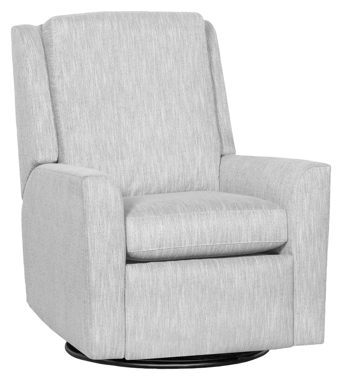 Hickory Arm Leather Manual Swivel Glider Recliner (L-455G-MR) - Fairfield Chair