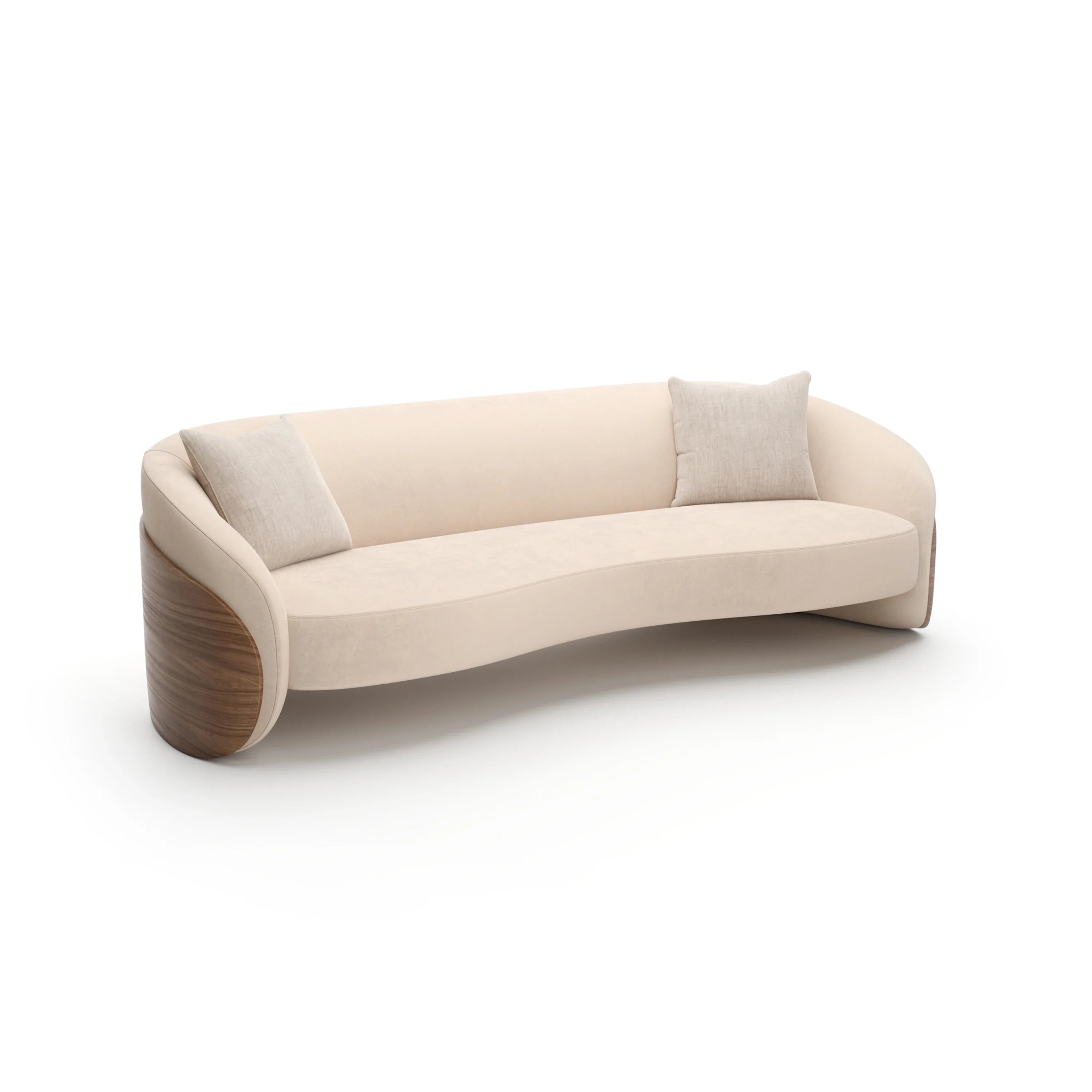 Fleur Wood Back Sofa – Sofas & Loveseats by Caracole | Sutter & Vale