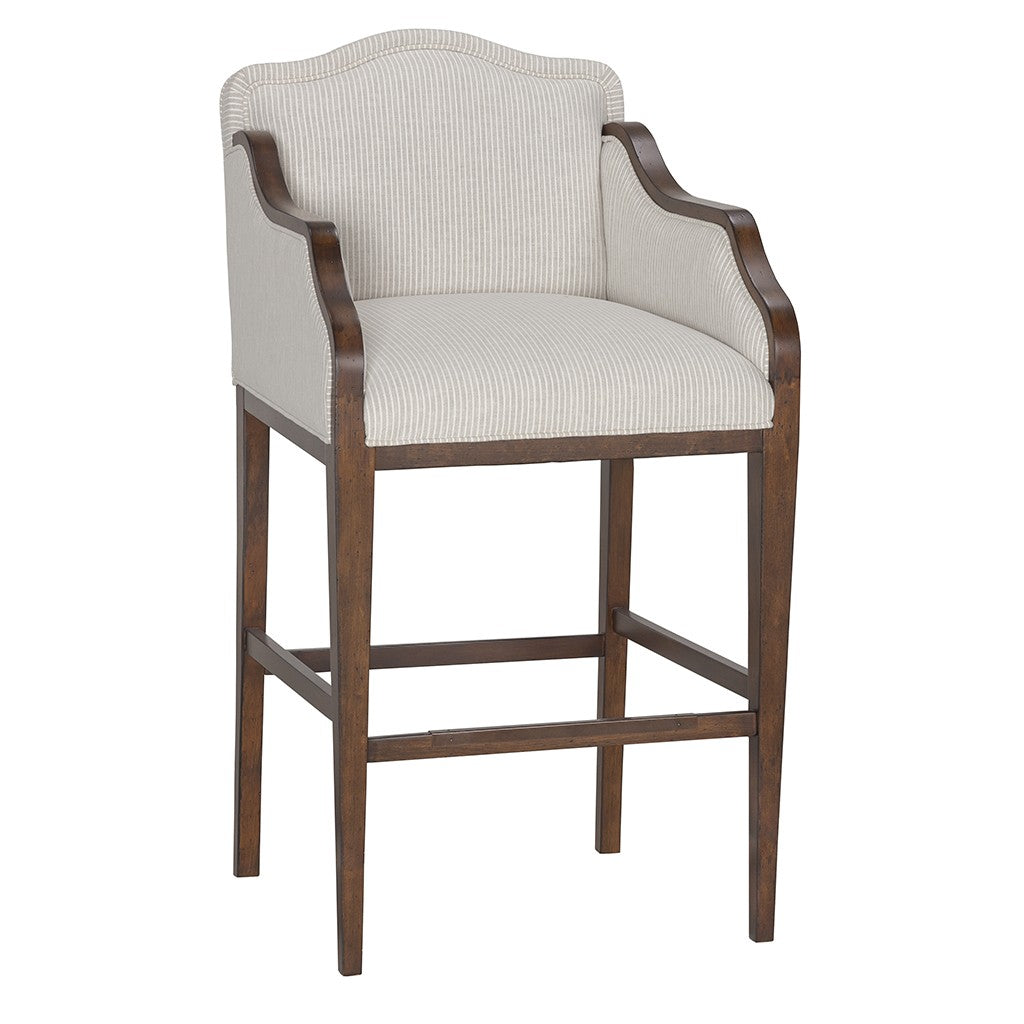 Anderson Arm Bar Stool with Pull (4605-06-P) - Fairfield Chair