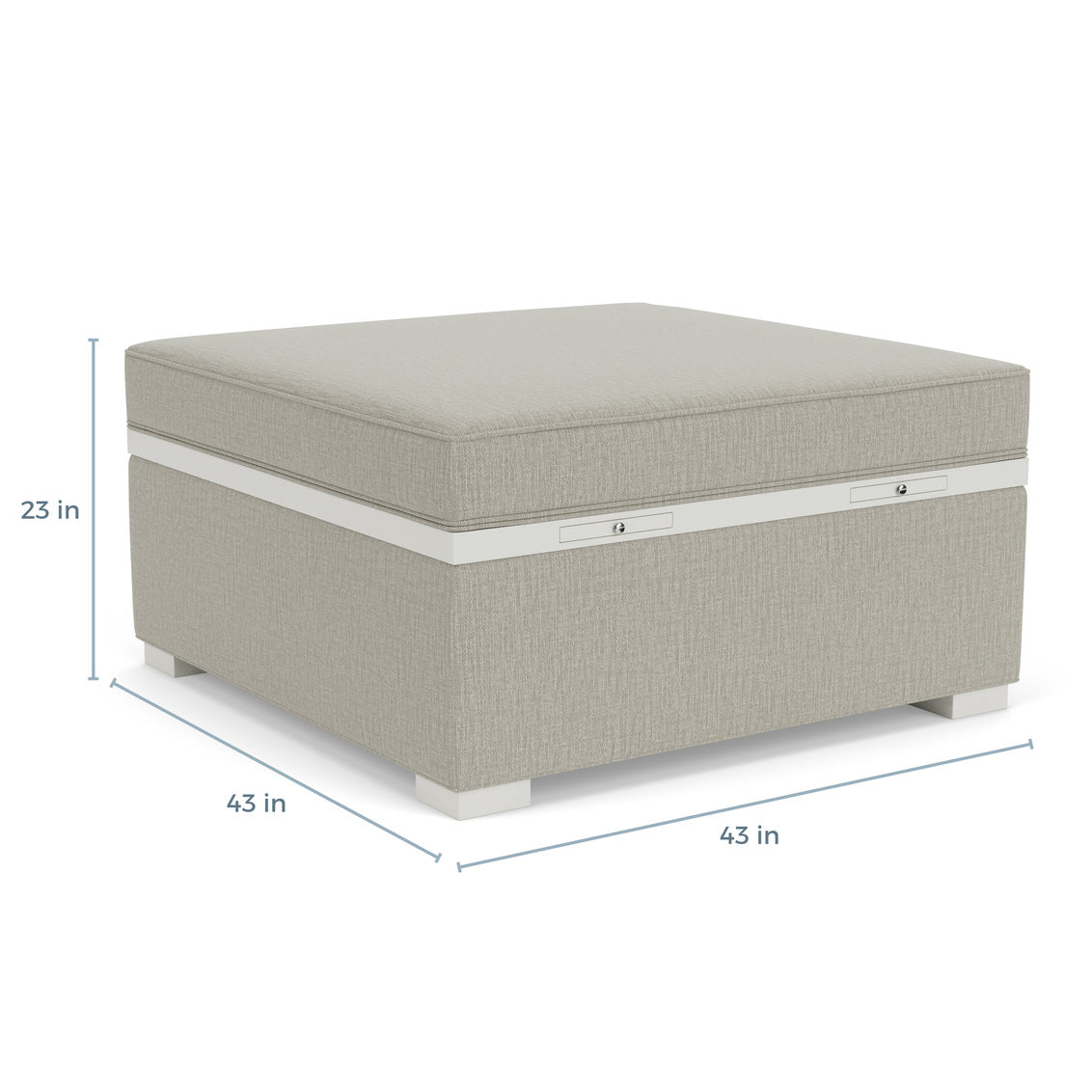 Patche 43' Square Ottoman