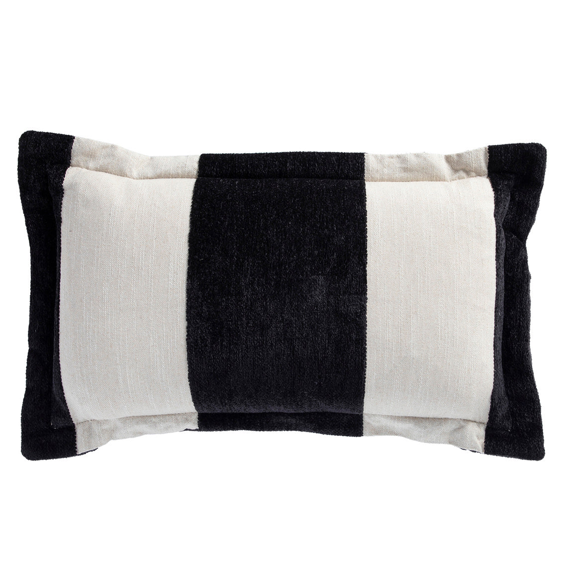 Wide Stripe Chenille Midnight Poly 14x24