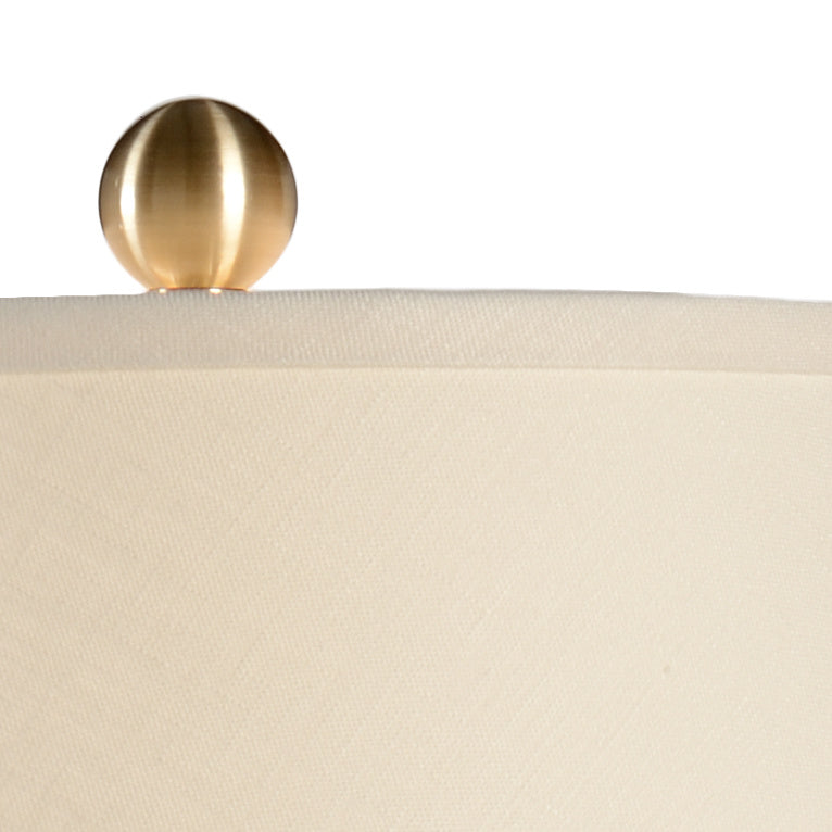 Fulton Vase Lamp - Cream in Cream Crackle Glaze / Ceramic/Porcelain - Chelsea House