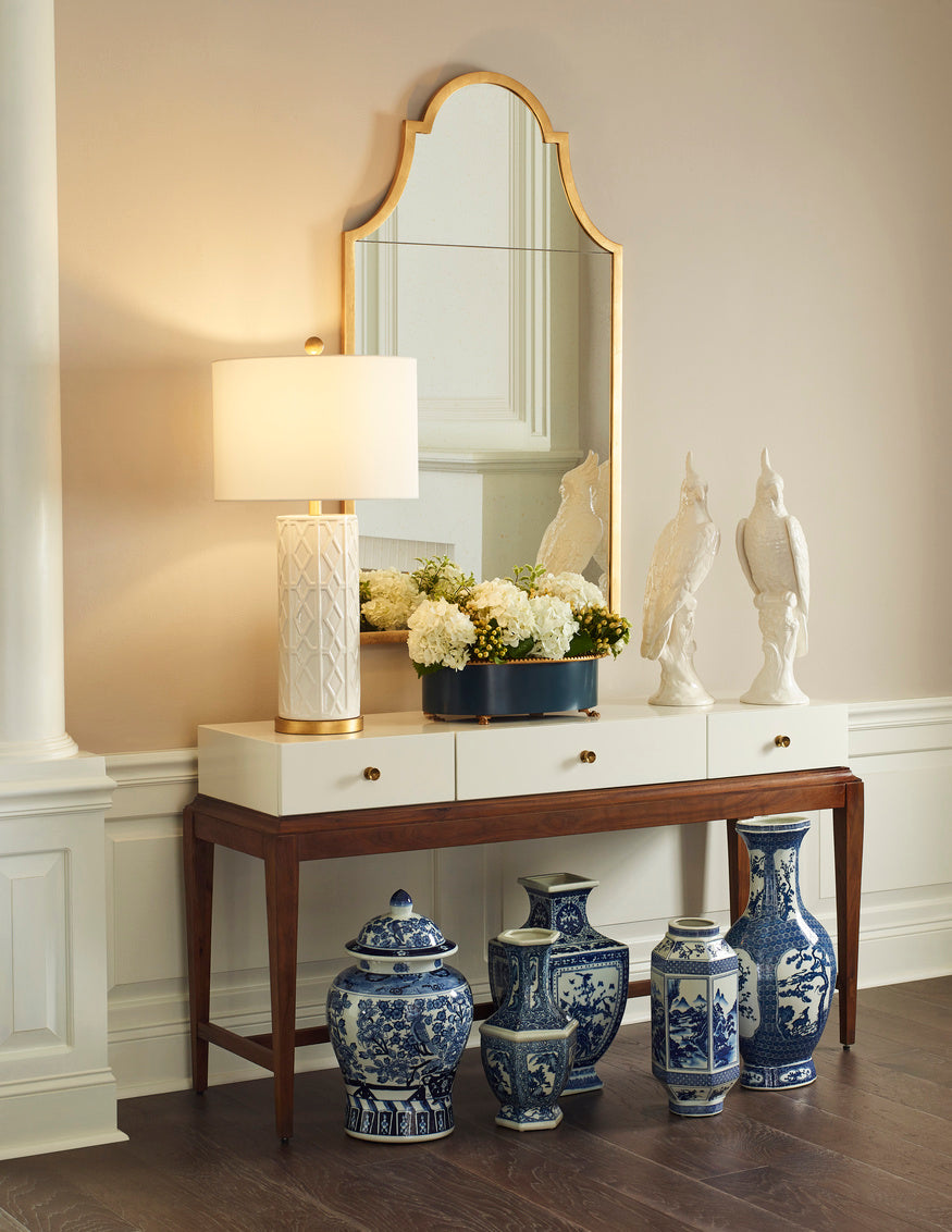 Andreu Lamp - White in 31 / Ceramic/Porcelain - Chelsea House