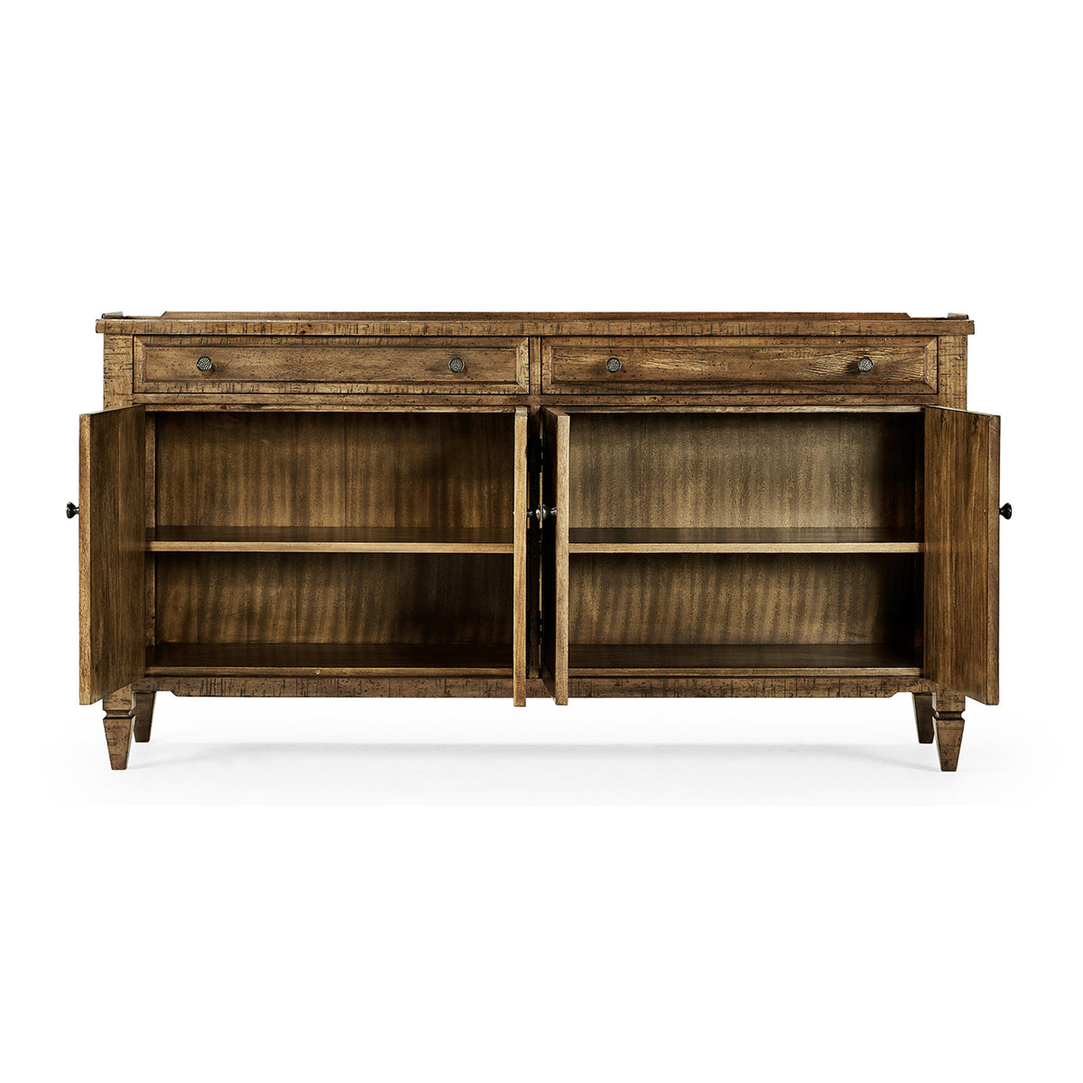 Casual Medium Driftwood Four Door Sideboard