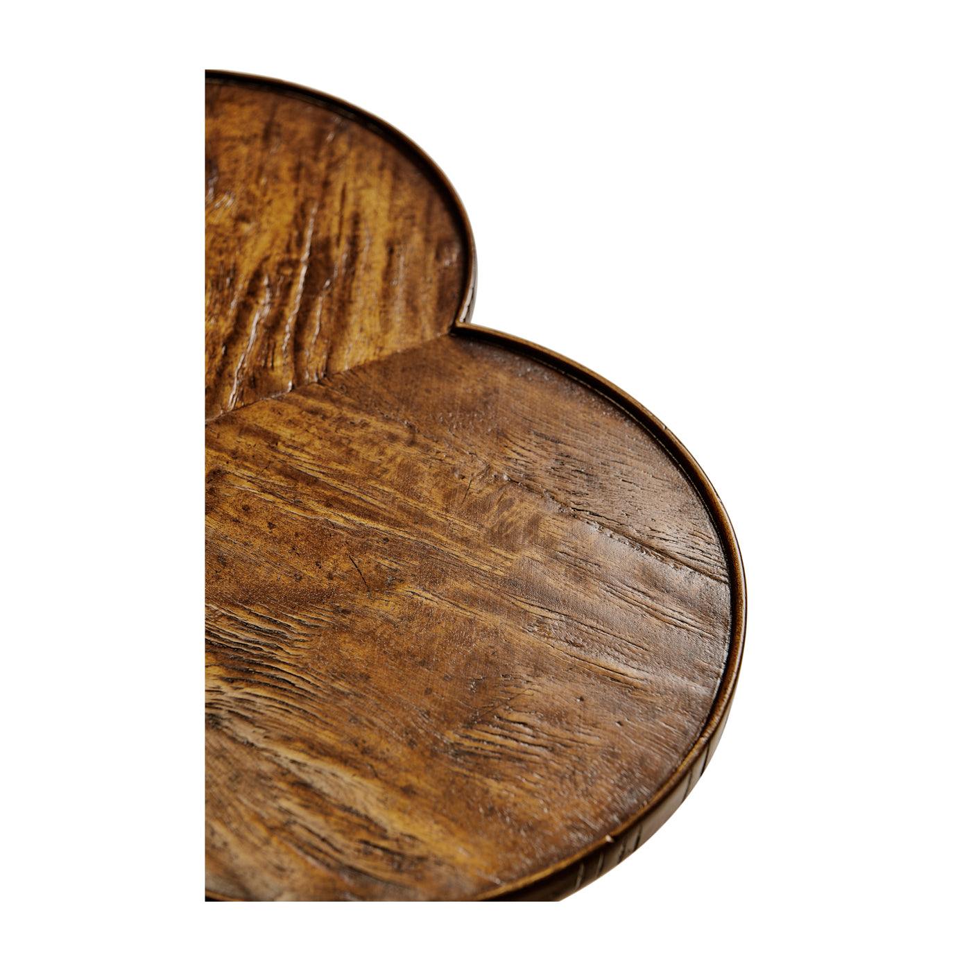 Trefoil Side Table in Country Walnut