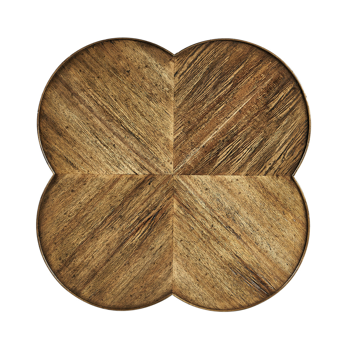 Quatrefoil Lamp Table in Medium Driftwood