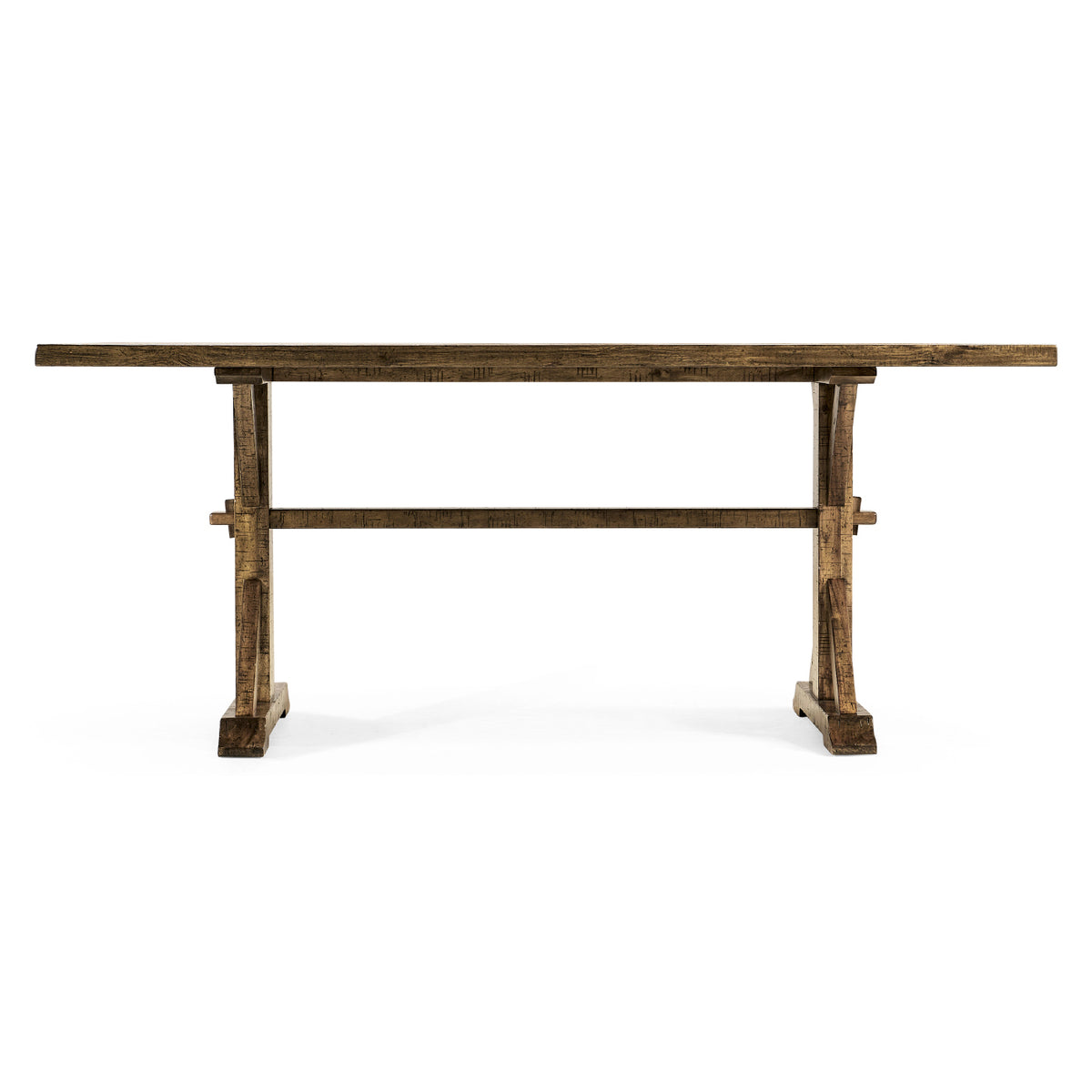Solid Medium Driftwood Dining Table 72"