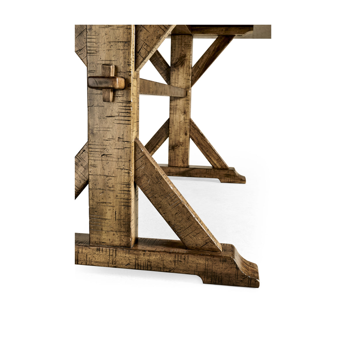 Solid Medium Driftwood Dining Table 72"