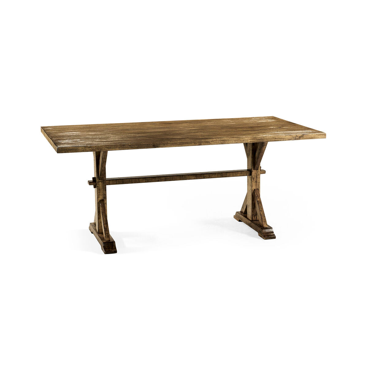 72" Solid Medium Driftwood Dining Table ( 491060-72L-DTM )