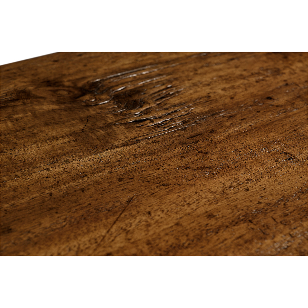 Country Walnut Four Drawer Console