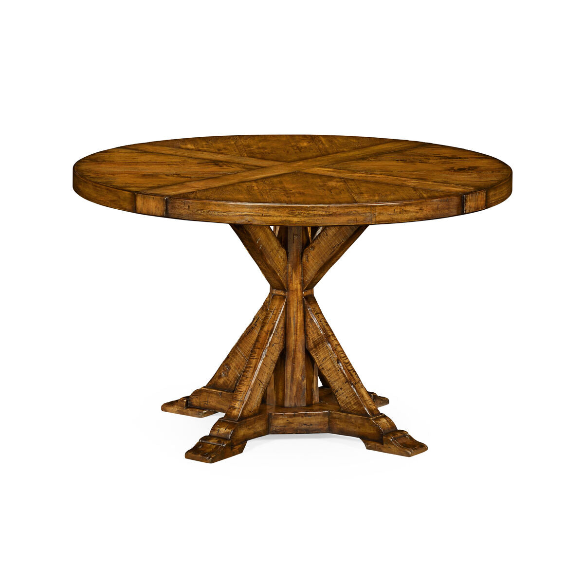 48" Country Walnut Circular Dining Table ( 491086-48D-CFW )