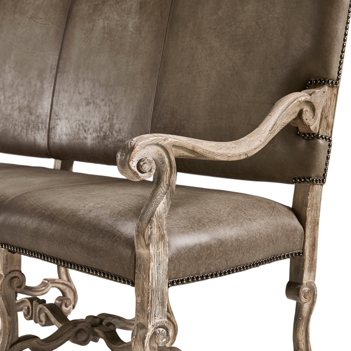 Sagehill Leather Banquette Bench