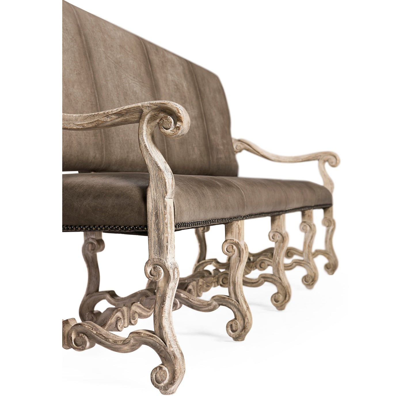 Sagehill Leather Banquette Bench