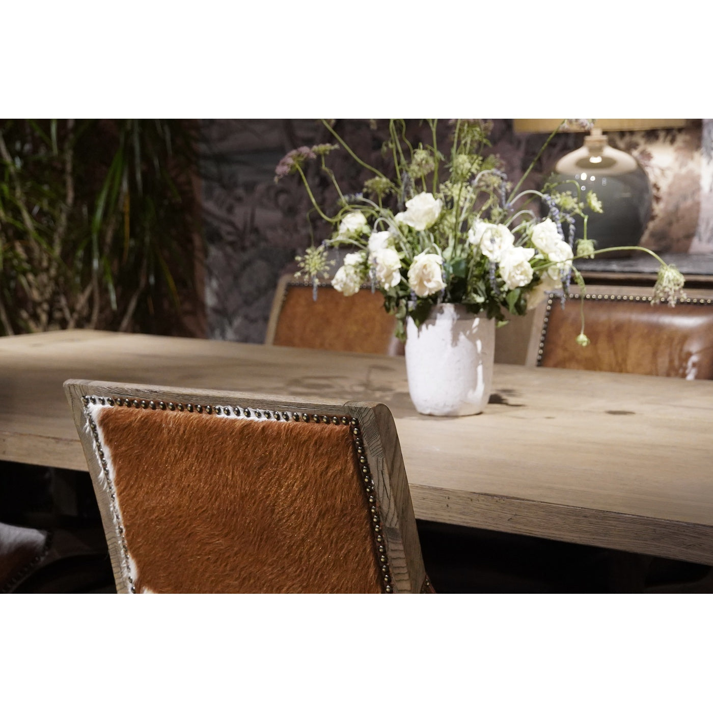 Echo Canyon Leather & Hide Side Chair