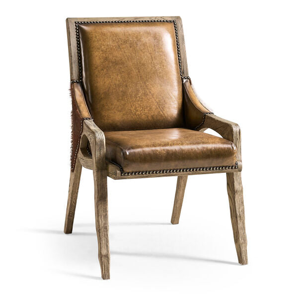 Echo Canyon Leather & Hide Side Chair