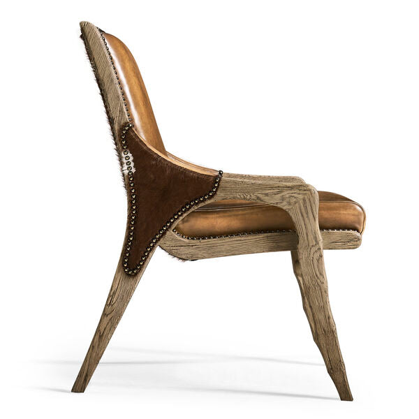 Echo Canyon Leather & Hide Side Chair