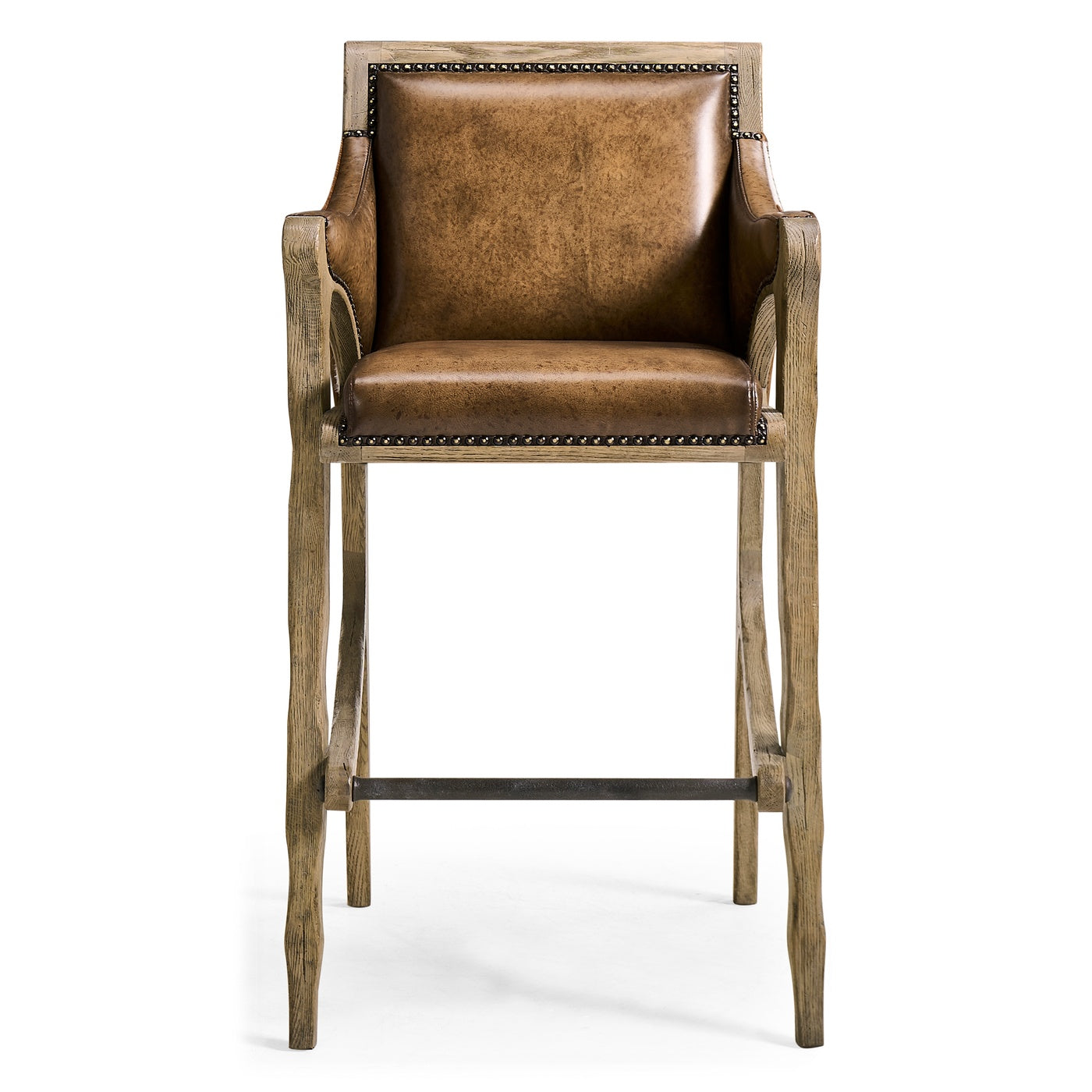 Echo Canyon Leather & Hide Bar Stool