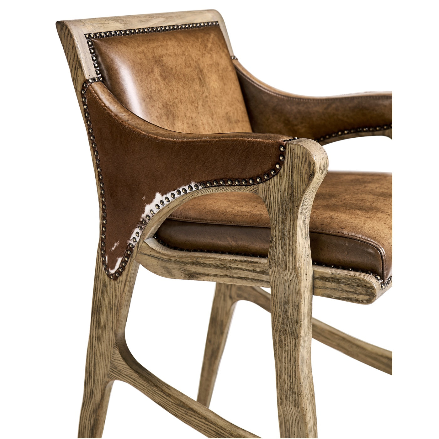 Echo Canyon Leather & Hide Bar Stool