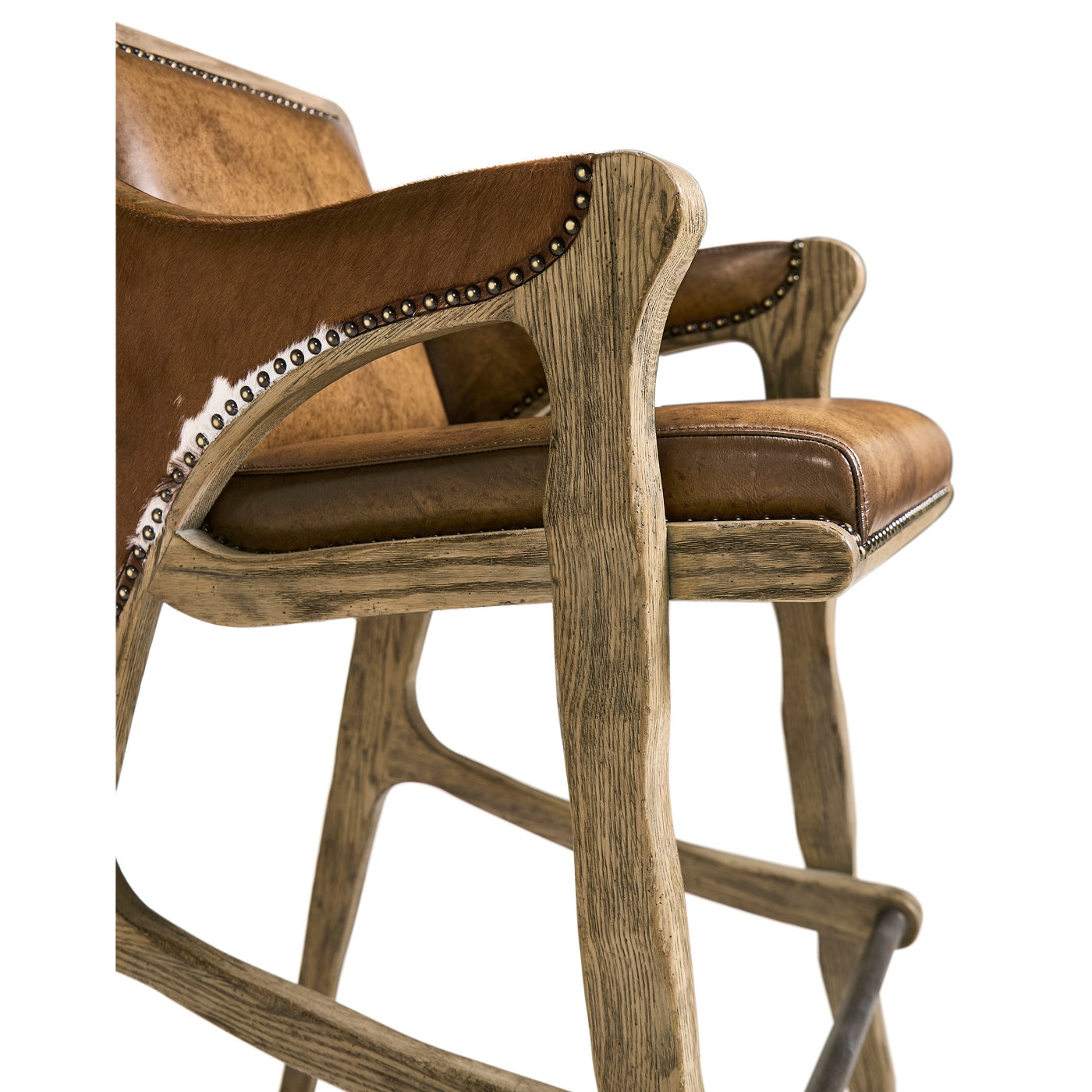 Echo Canyon Leather & Hide Bar Stool