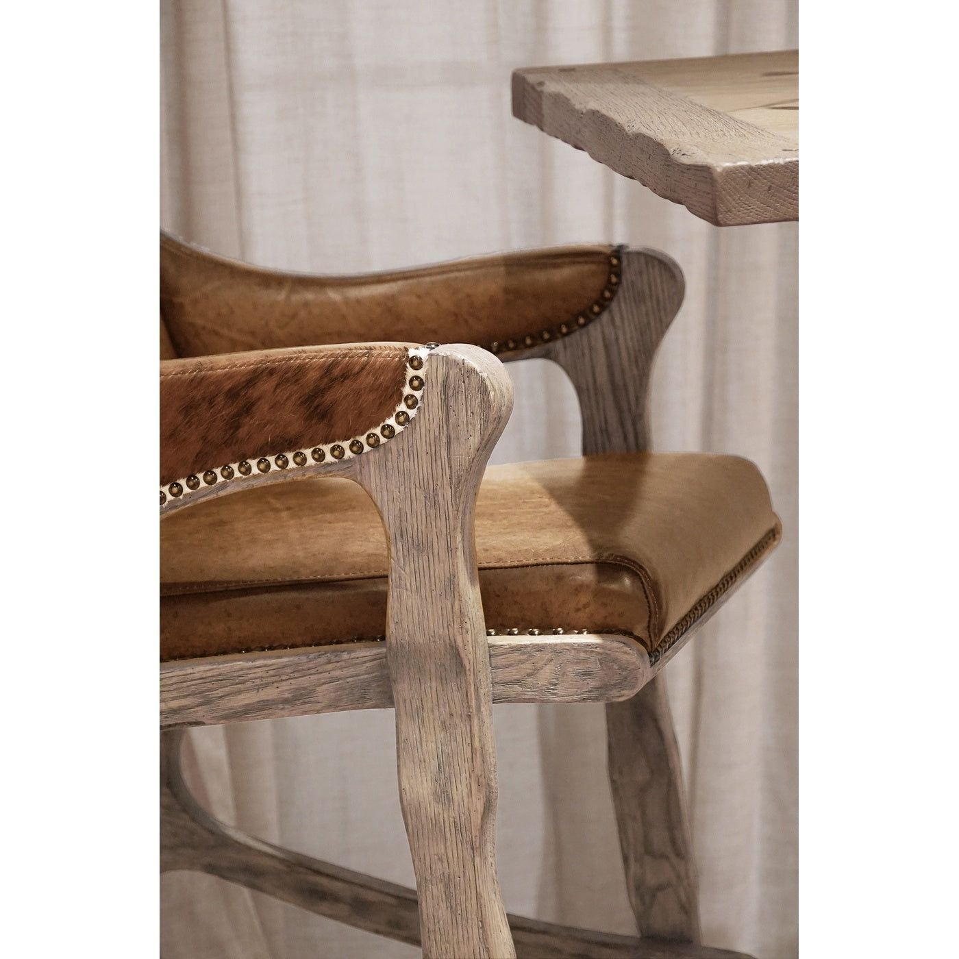 Echo Canyon Leather & Hide Bar Stool