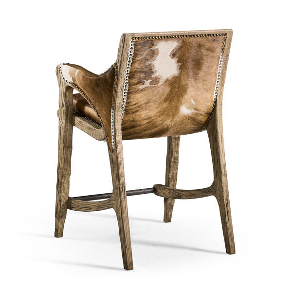 Echo Canyon Leather & Hide Counter Stool