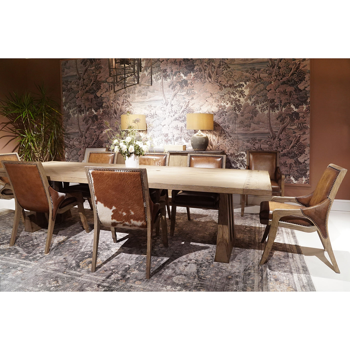 Echo Canyon Leather & Hide Occasional Chair