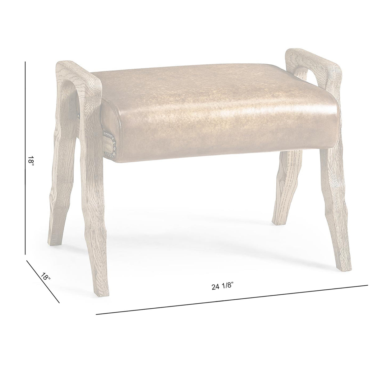 Echo Canyon Leather Footstool