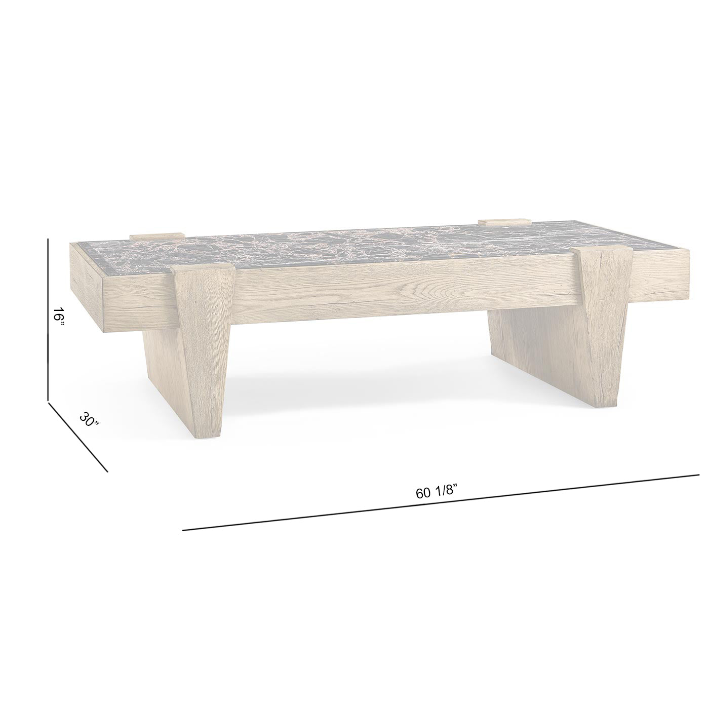 Echo Canyon Marble Rectangular Cocktail Table