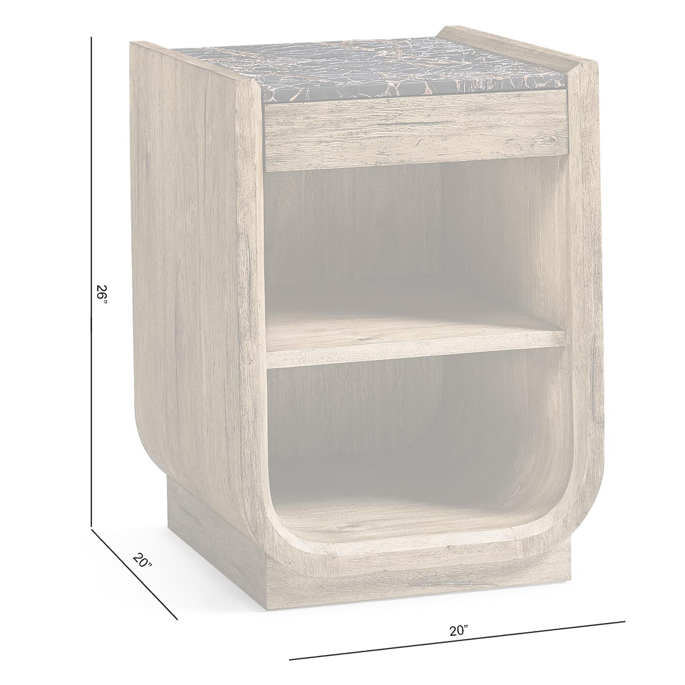Stone Ridge Narrow Nightstand Light