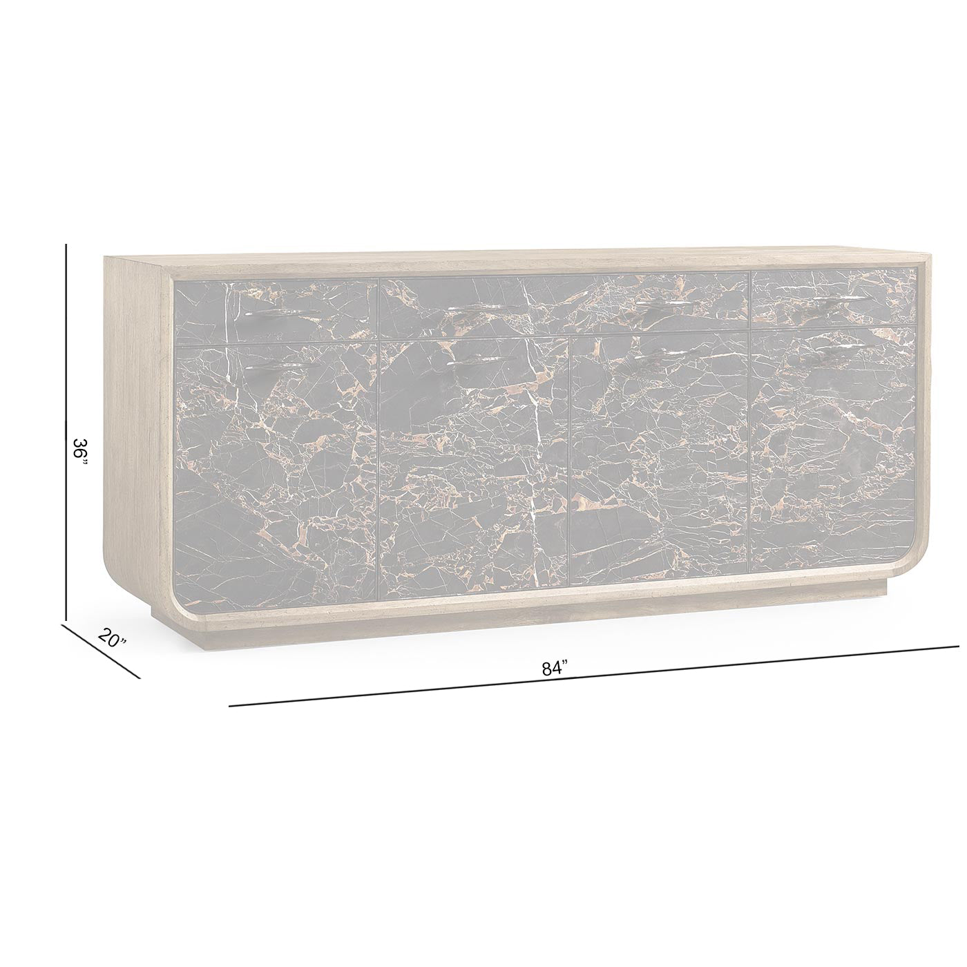 Stone Ridge Marble Credenza Light