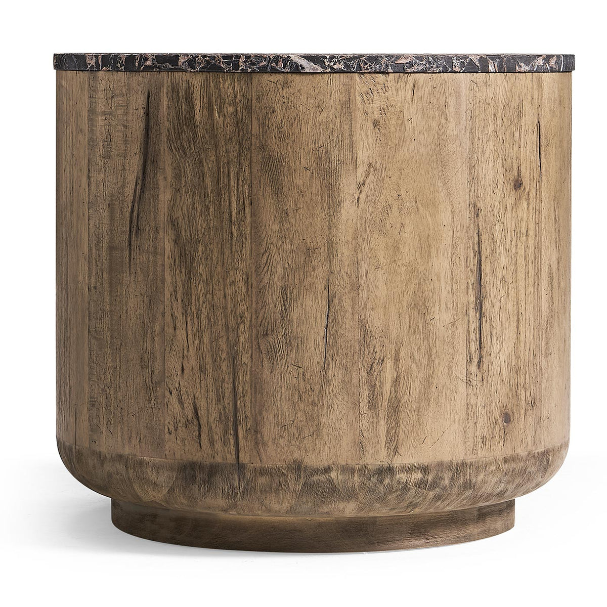 Stone Ridge Marble Round Side Table Light