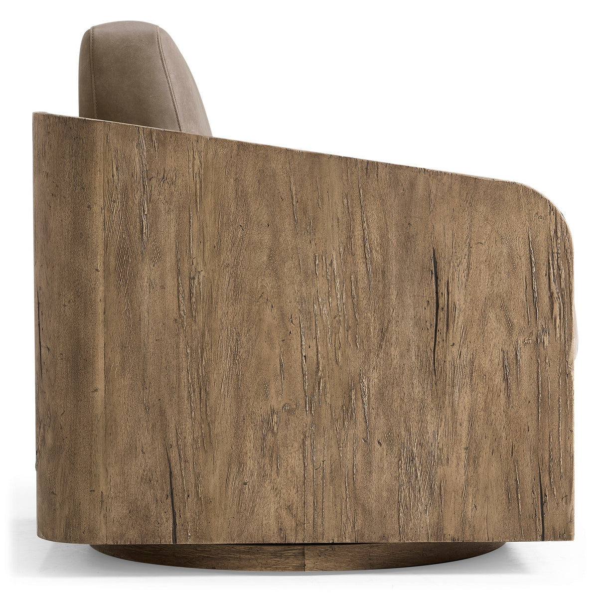 Stone Ridge Leather & Hide Swivel Occasional Chair Light