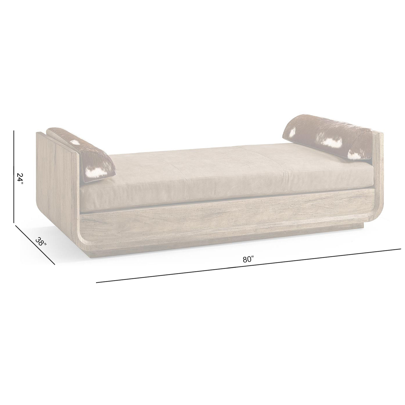 Stone Ridge Leather & Hide Daybed Light