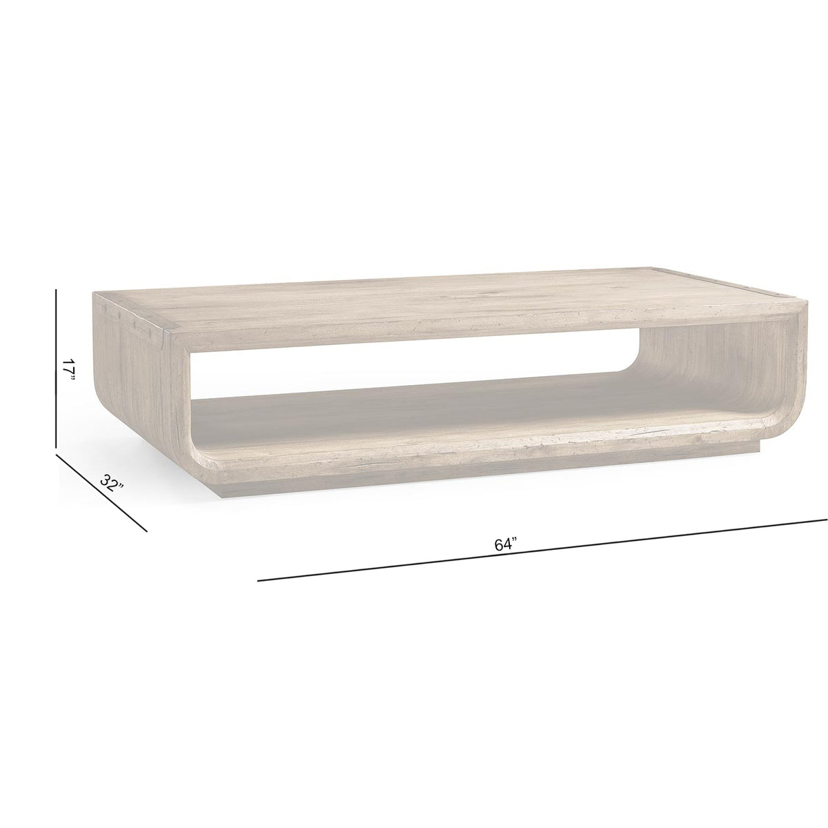 Stone Ridge Rectangular Cocktail Table Light