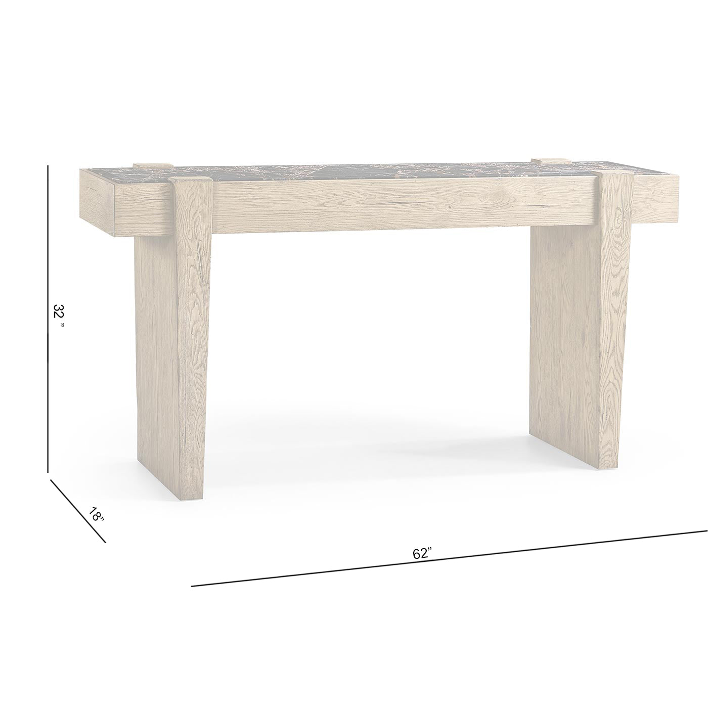 Echo Canyon Marble Console