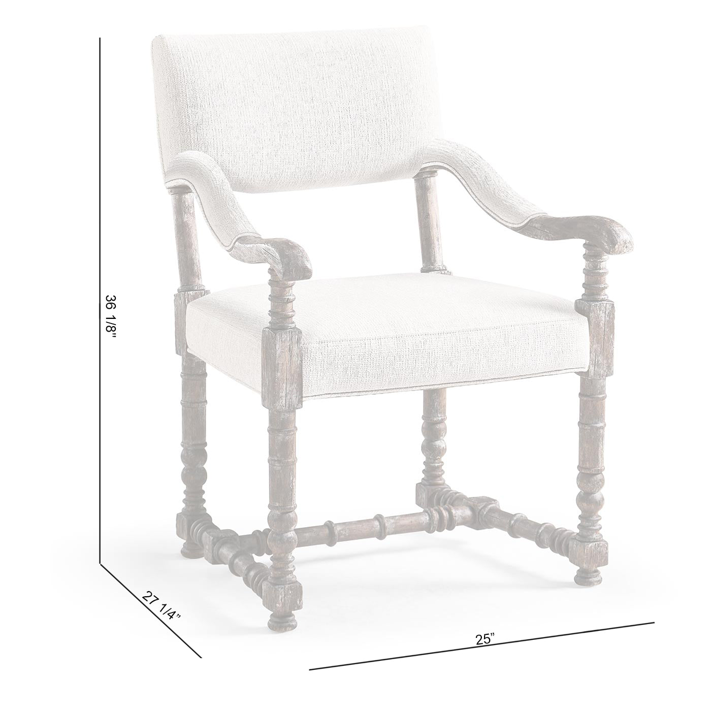Caldera Oscura Upholstered Arm Chair