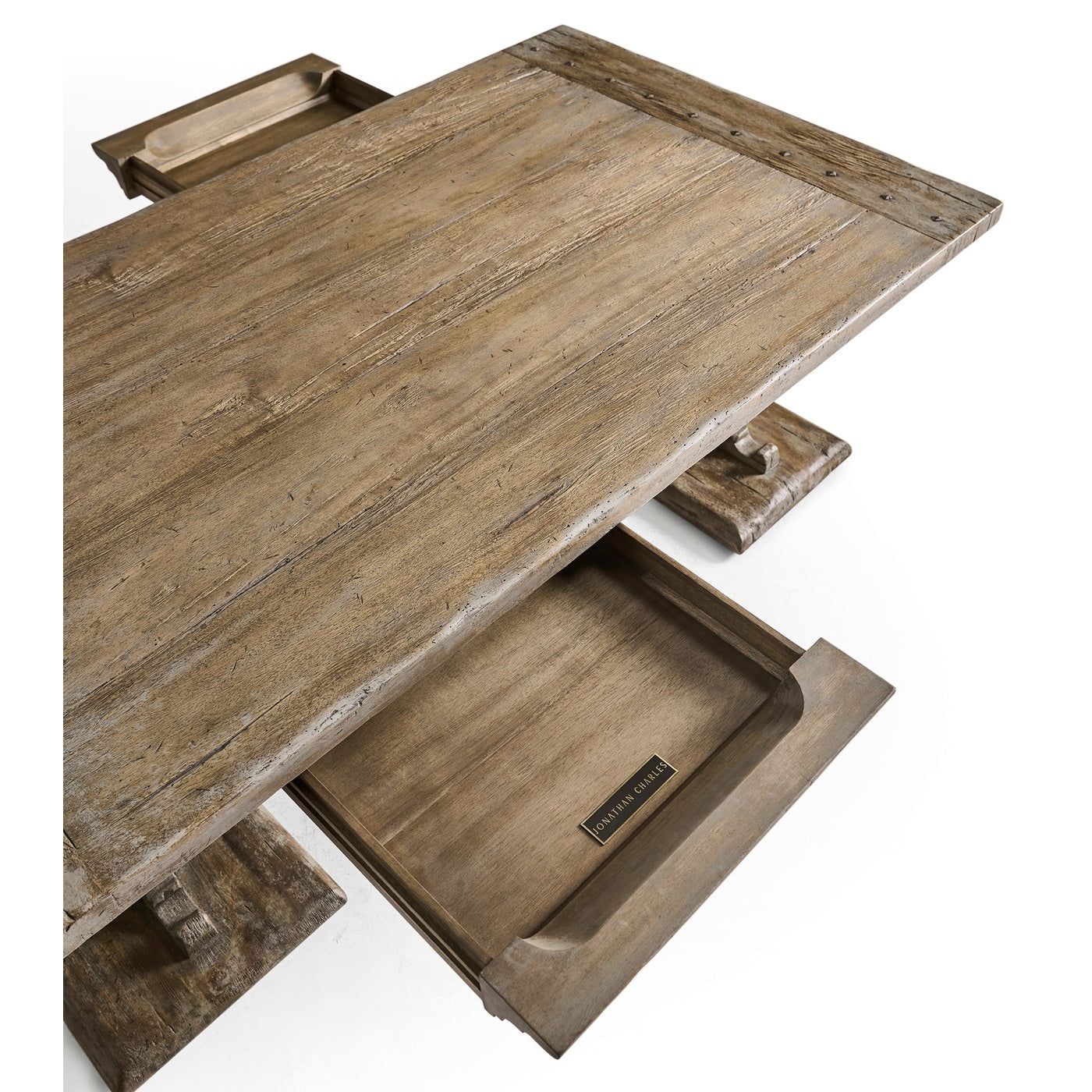 Caldera Pedestal-Base Cocktail Table