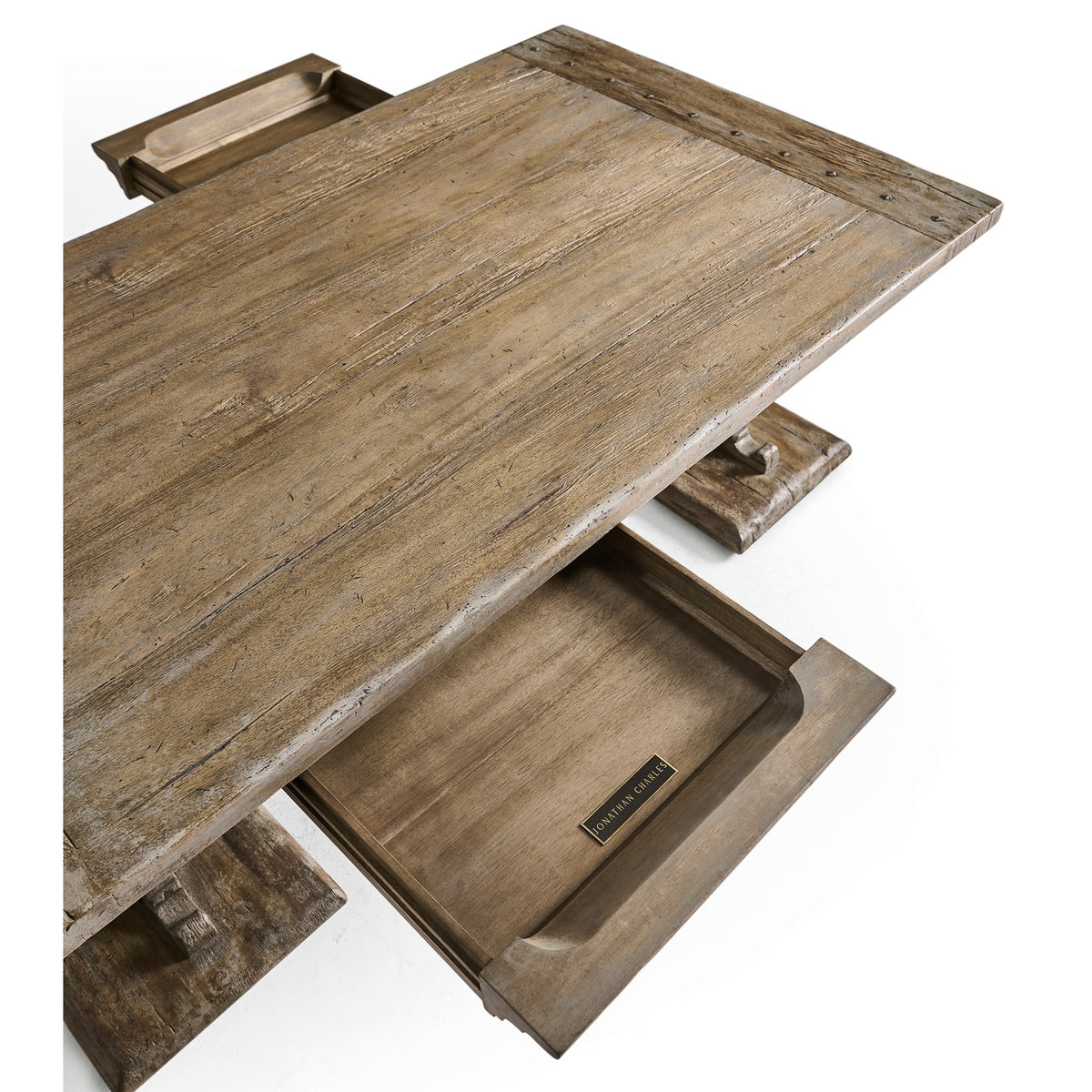 Caldera Pedestal-Base Cocktail Table
