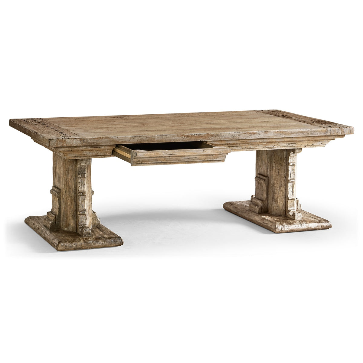 Caldera Pedestal-Base Cocktail Table