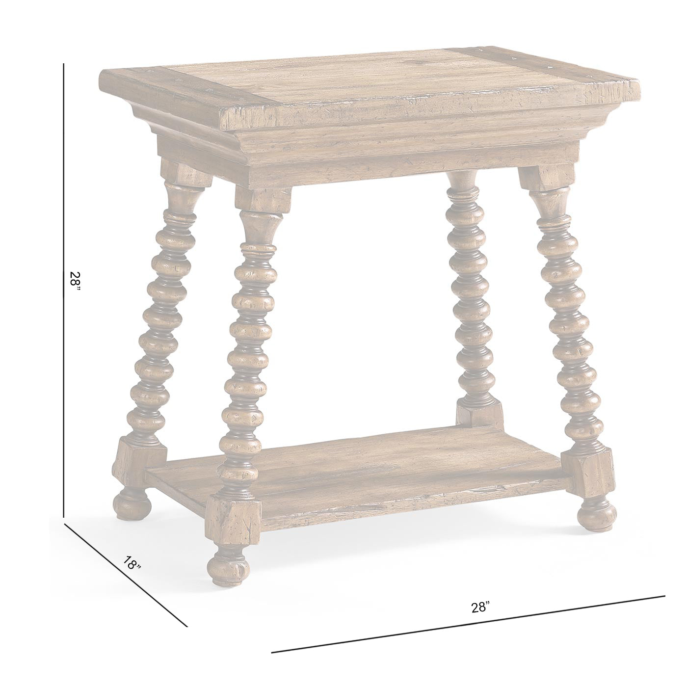 Tamarisk Storage End Table