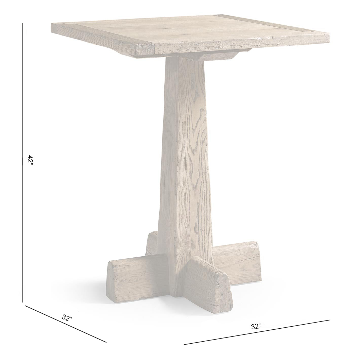 Echo Canyon Square Bar Table