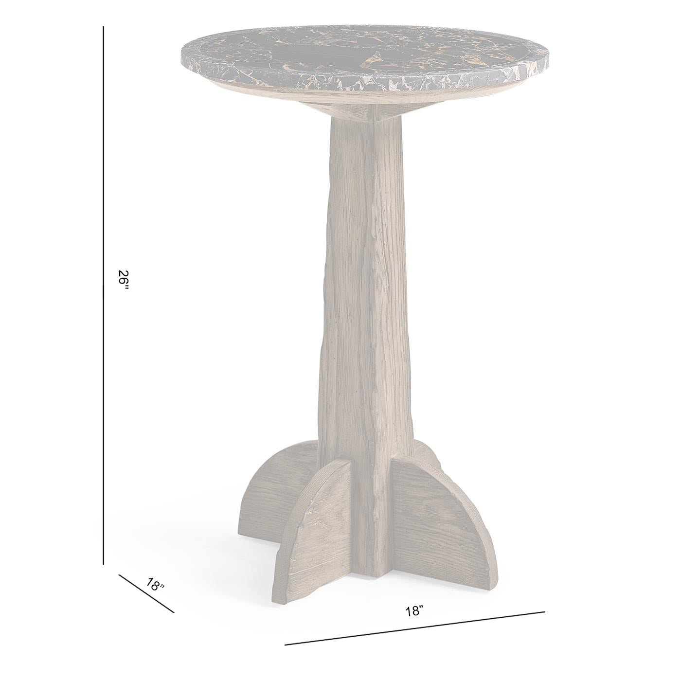 Echo Canyon Marble Side Table